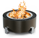 Breeo Luxeve 24" Smokless Fire Pit w/ Lid & Glass (Bronze vein)