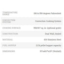 Beale Street Stainless Steel Pellet Grill Cart