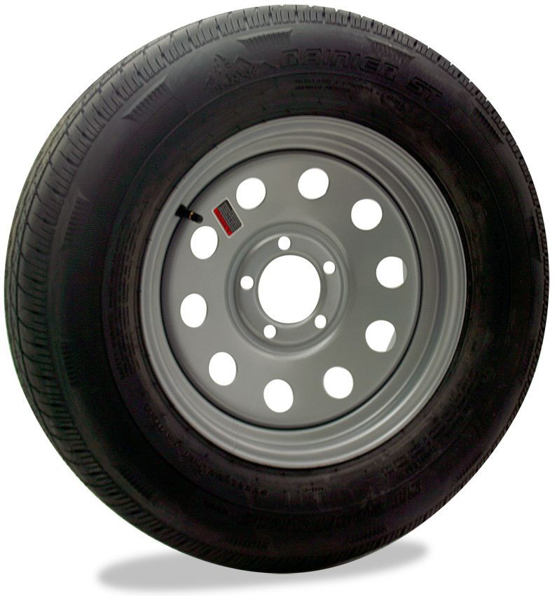 ST205/75R15 15" Radial Tire and 15x5 Rim, 5 Lug on 4.5"