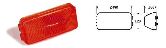Truck-Lite Model 15® Red Marker Light, Incandescent, Red