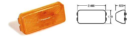 Truck-Lite Model 15® Amber Marker Light, Incandescent,Amber