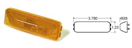 TRUCK-LITE Model 19® Double Bulb Marker Light Amber