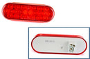 Truck Light LED, Red, Oval, 24 Diode, Stop/Turn/Tail