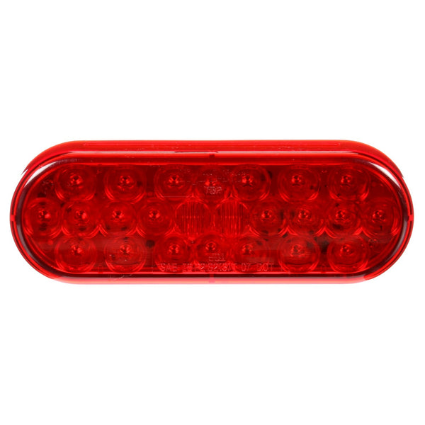 Truck Light LED, Red, Oval, 24 Diode, Stop/Turn/Tail