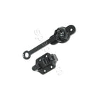 Three Piece Socket Door Holder with 4.50" Arm Black