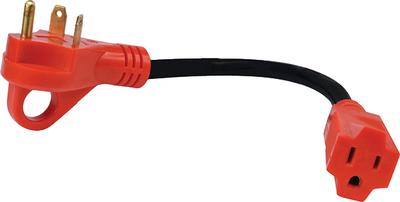 Mighty Cord Dogbone RV Power Cord Adapter - 15 Amp Female to 30 Amp Male