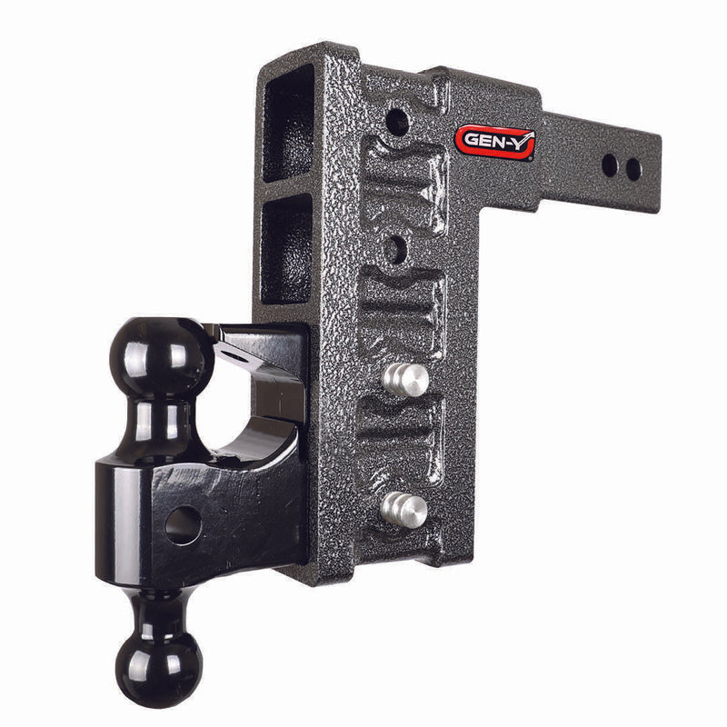 Gen-Y Adjustable 2-Ball Mount w/ Stacked Receivers for 3" Hitch - 9" Drop/Rise - 32K