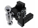 B&W Tow & Stow 2-Ball Mount - 2-1/2" Hitch - 7-1/2" Drop/Rise - 14.5K - Black