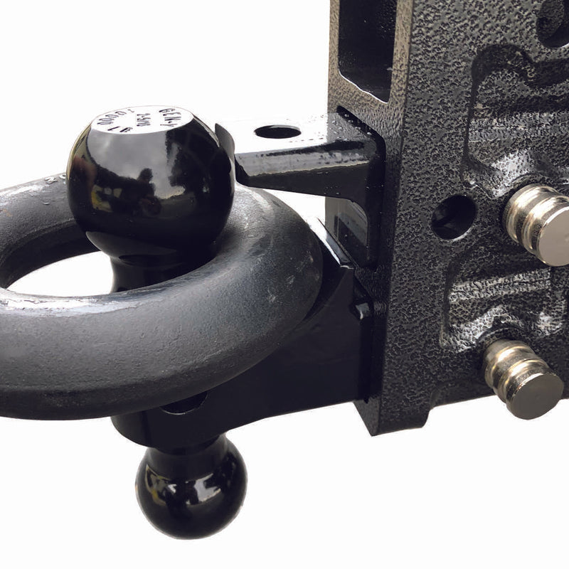 Gen-Y Adjustable 2-Ball Mount w/ Stacked Receivers - 2-1/2" Hitch - 6" Drop/Rise - 32K