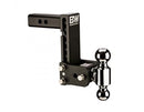 B&W Tow & Stow 2-Ball Mount - 2-1/2" Hitch - 7-1/2" Drop/Rise - 14.5K - Black